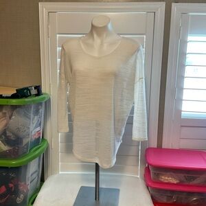 Olive & Oak Sheer White Blouse